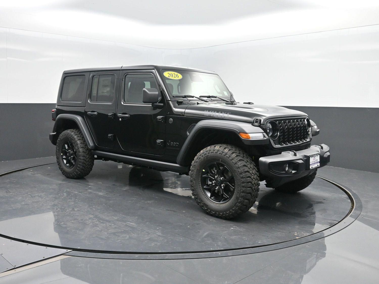Used 2026 Black Clearcoat Jeep Willys image 3