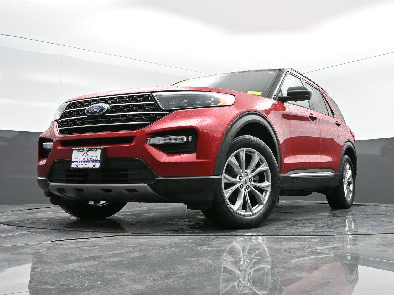 Used 2021 Rapid Red Metallic Tinted Clearcoat Ford XLT image 44