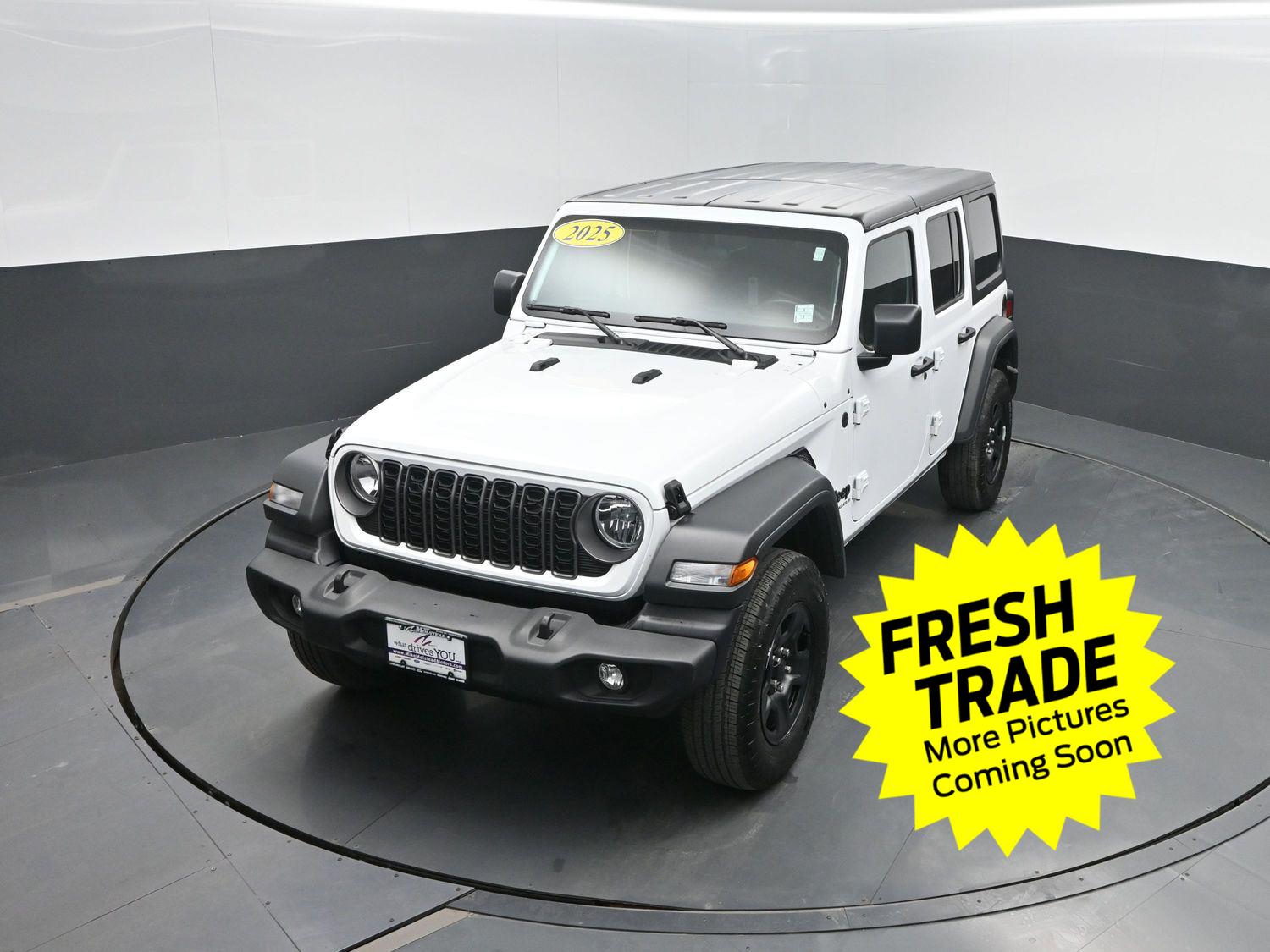 Used 2025 Bright White Clearcoat Jeep Sport image 31
