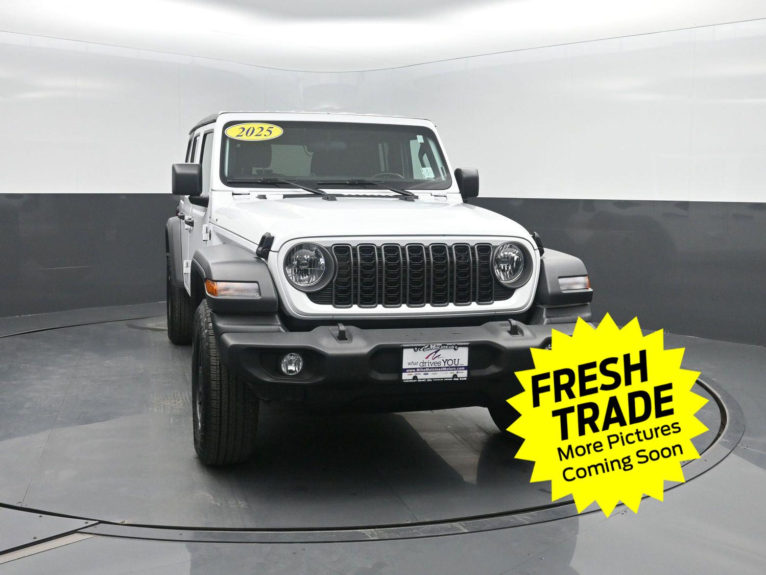 Used 2025 Bright White Clearcoat Jeep Sport image 37