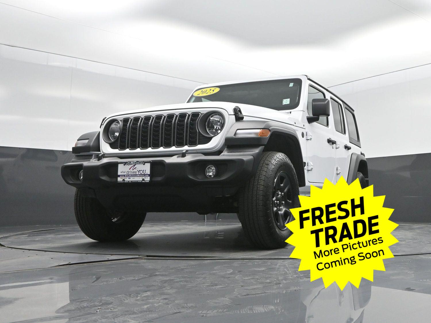 Used 2025 Bright White Clearcoat Jeep Sport image 39