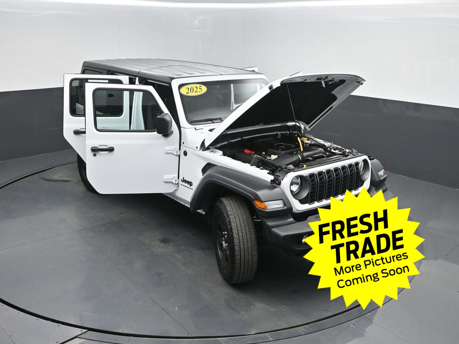 Used 2025 Bright White Clearcoat Jeep Sport image 40