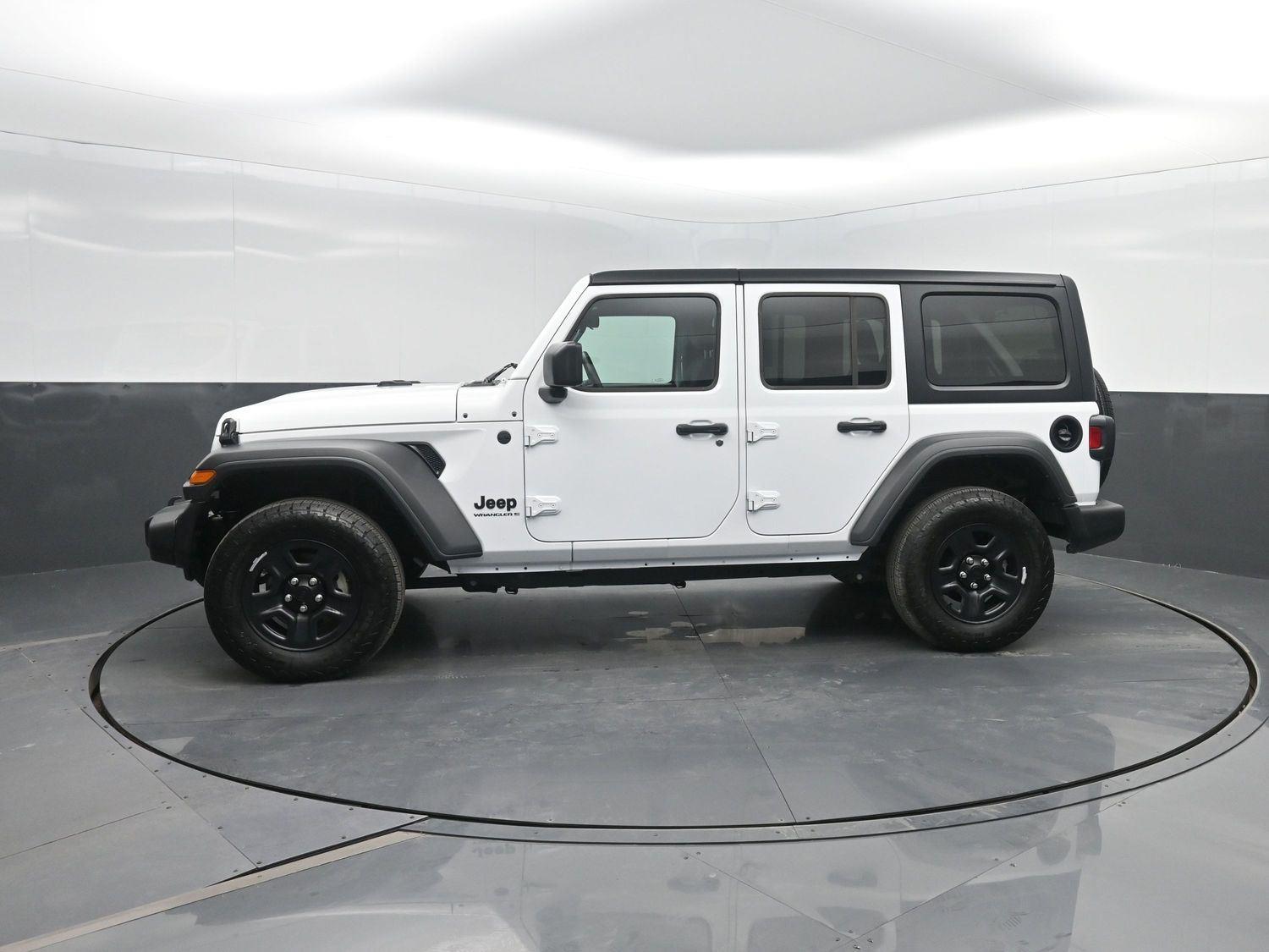 Bright White Clearcoat 2025 Jeep Wrangler Sport 4-Door 4WD SUV / Crossover Four-Wheel Drive 8-Speed Automatic