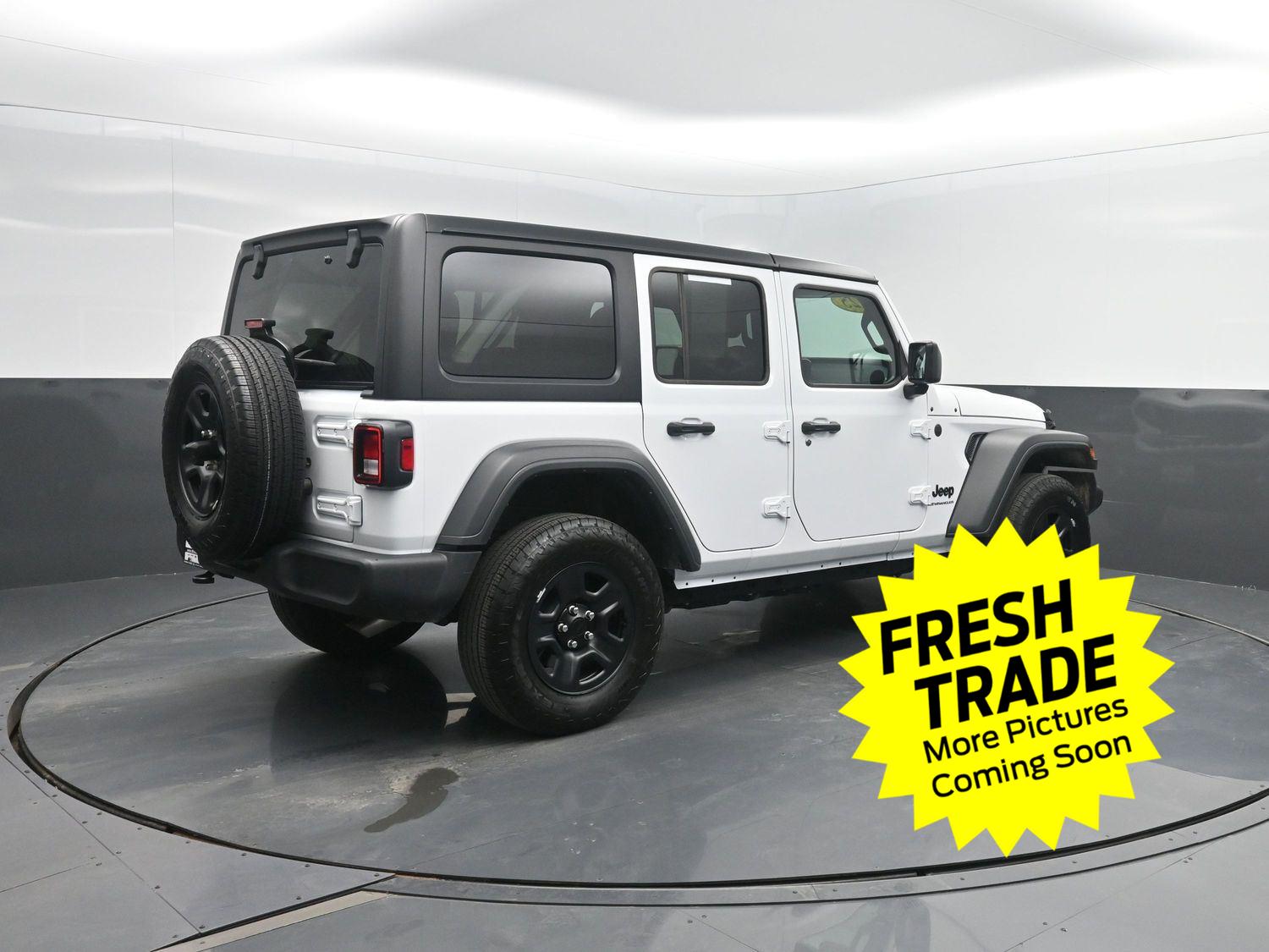 Used 2025 Bright White Clearcoat Jeep Sport image 2