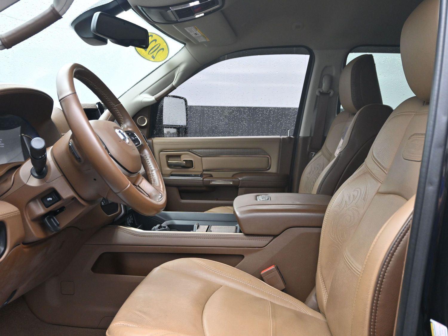 Used 2023 Diamond Black Crystal Pearlcoat Ram Longhorn image 26