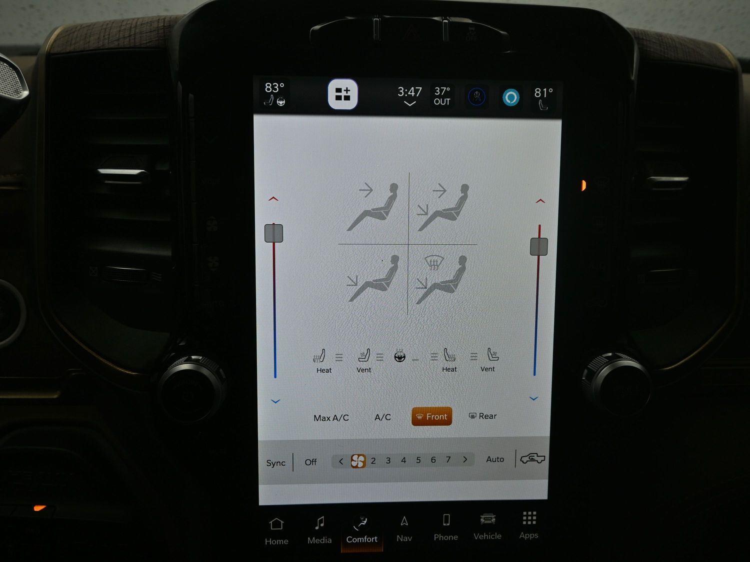 Used 2023 Diamond Black Crystal Pearlcoat Ram Longhorn image 32