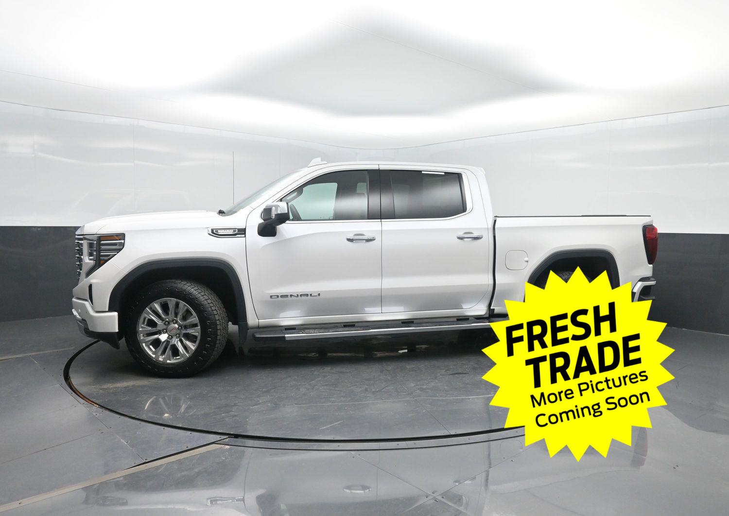 White Frost Tricoat 2024 GMC Sierra 1500 Denali Crew Cab 4WD Pickup Truck Four-Wheel Drive Automatic
