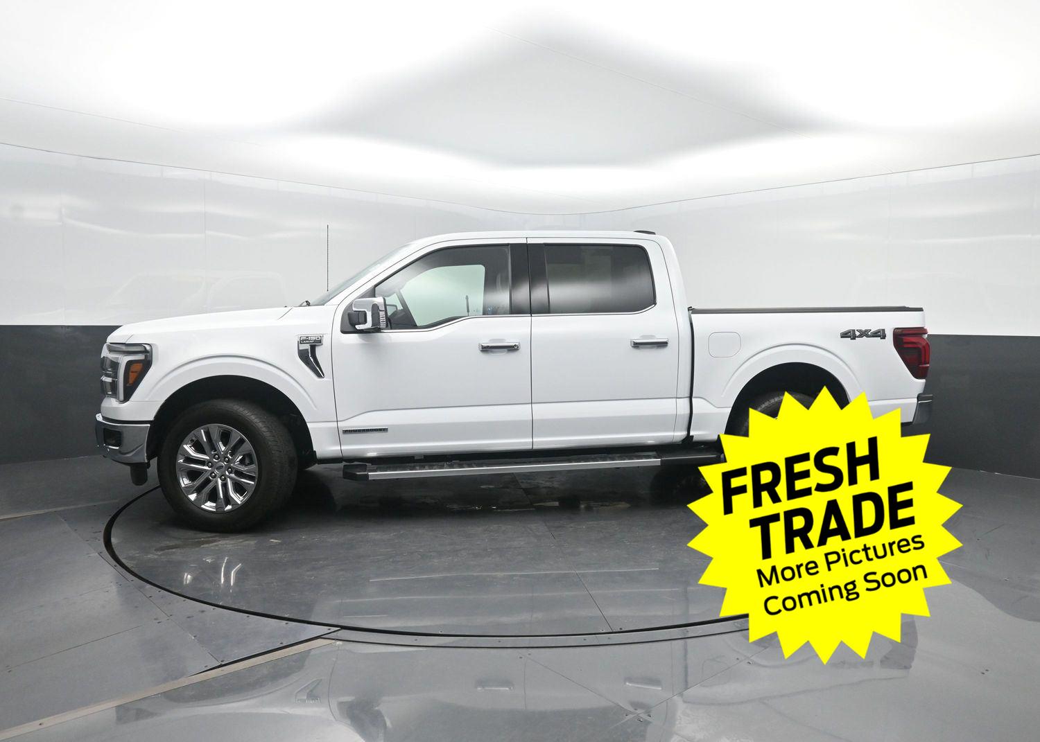 Oxford White 2025 Ford F-150 Lariat SuperCrew 4WD Pickup Truck Four-Wheel Drive Automatic