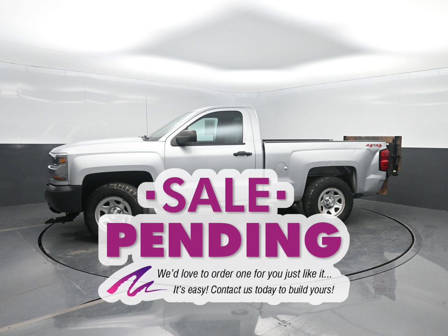 Silver Ice Metallic 2018 Chevrolet Silverado 1500 Work Truck 4WD Pickup Truck Four-Wheel Drive 6-Speed Automatic
