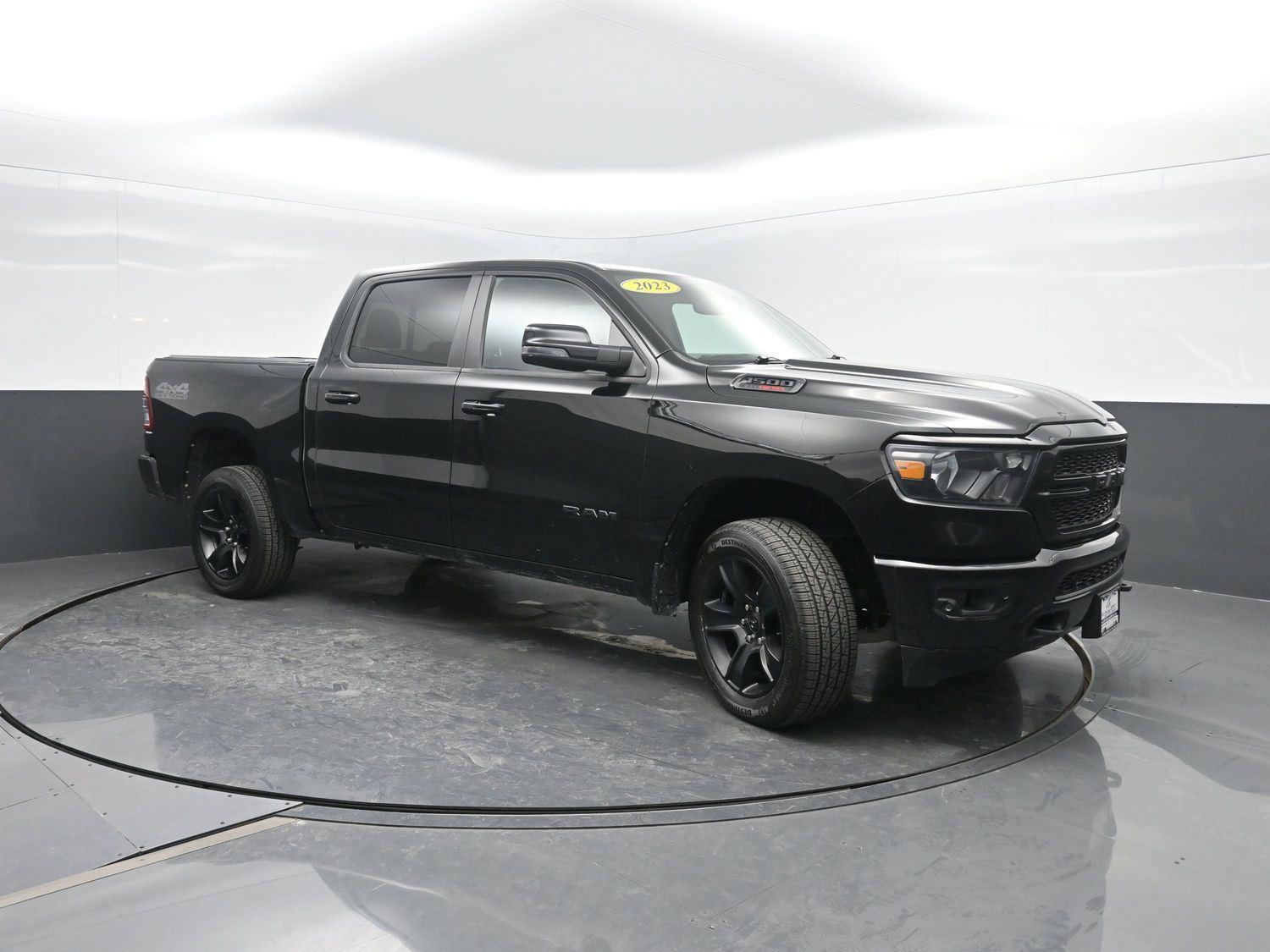 Used 2023 Diamond Black Crystal Pearlcoat Ram Big Horn image 4