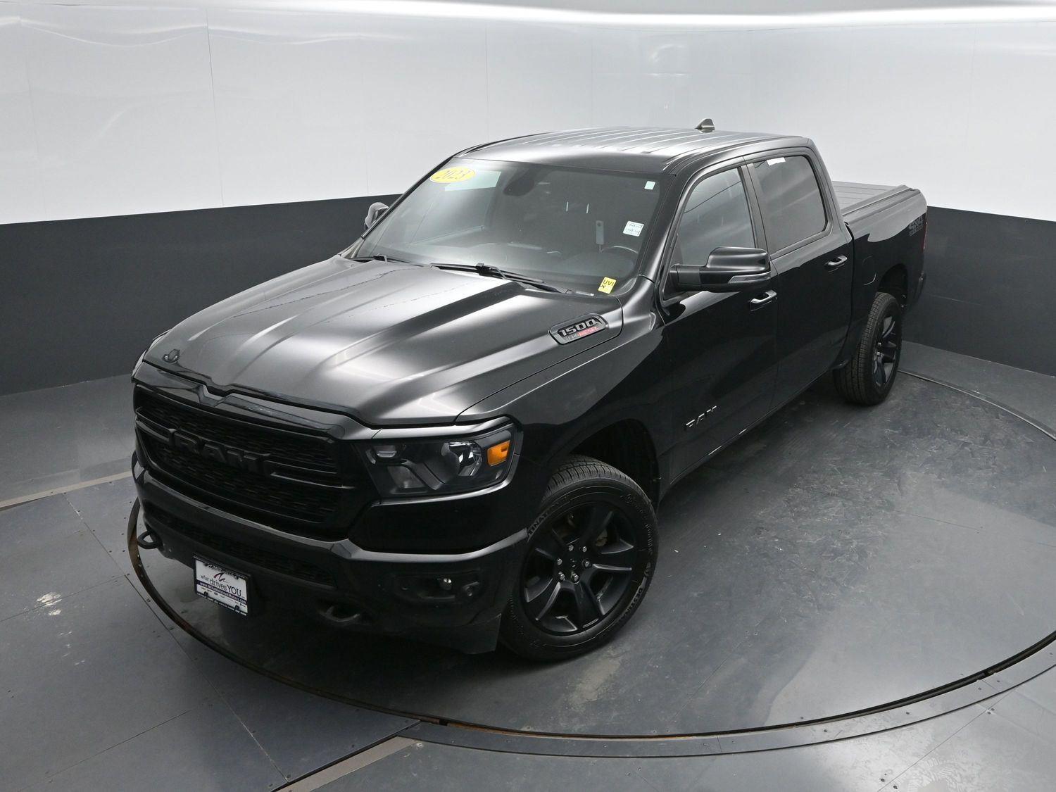 Used 2023 Diamond Black Crystal Pearlcoat Ram Big Horn image 37