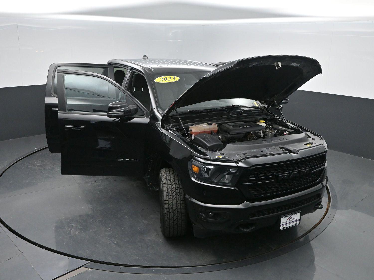 Used 2023 Diamond Black Crystal Pearlcoat Ram Big Horn image 46