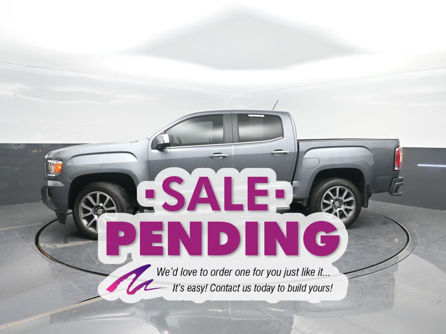 Gray (Satin Steel Metallic) 2019 GMC Canyon Denali Crew Cab 4WD Pickup Truck Four-Wheel Drive 8-Speed Automatic
