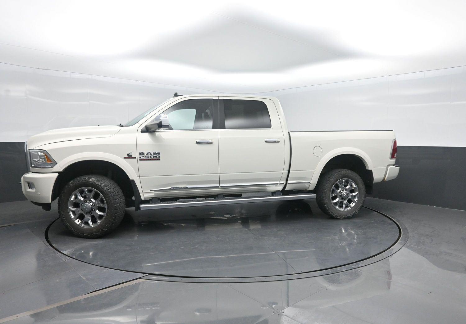 Pearl White 2017 RAM 2500 Limited Crew Cab 4WD Pickup Truck Four-Wheel Drive 6-Speed Automatic
