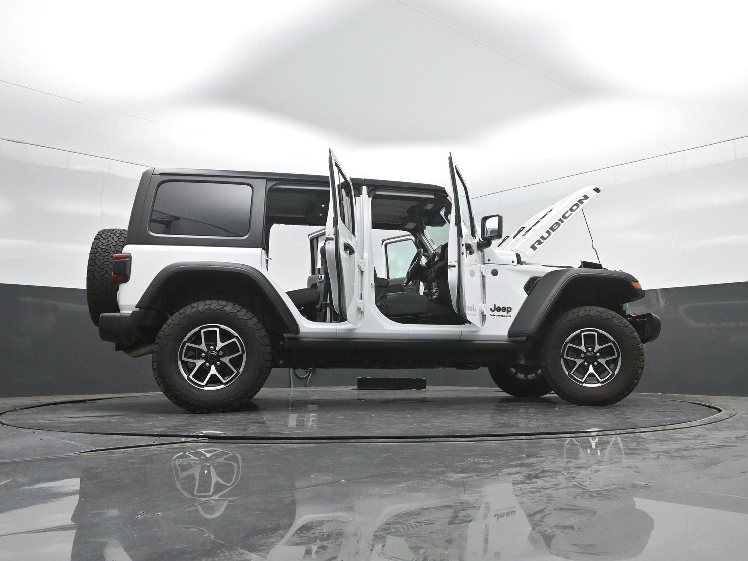 Used 2024 Bright White Jeep Rubicon image 47