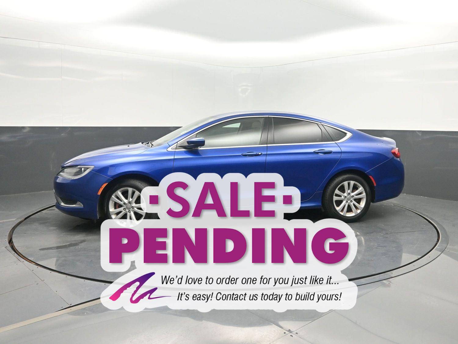Vivid Blue Pearlcoat 2016 Chrysler 200 Sedan Front-Wheel Drive 9-Speed Automatic