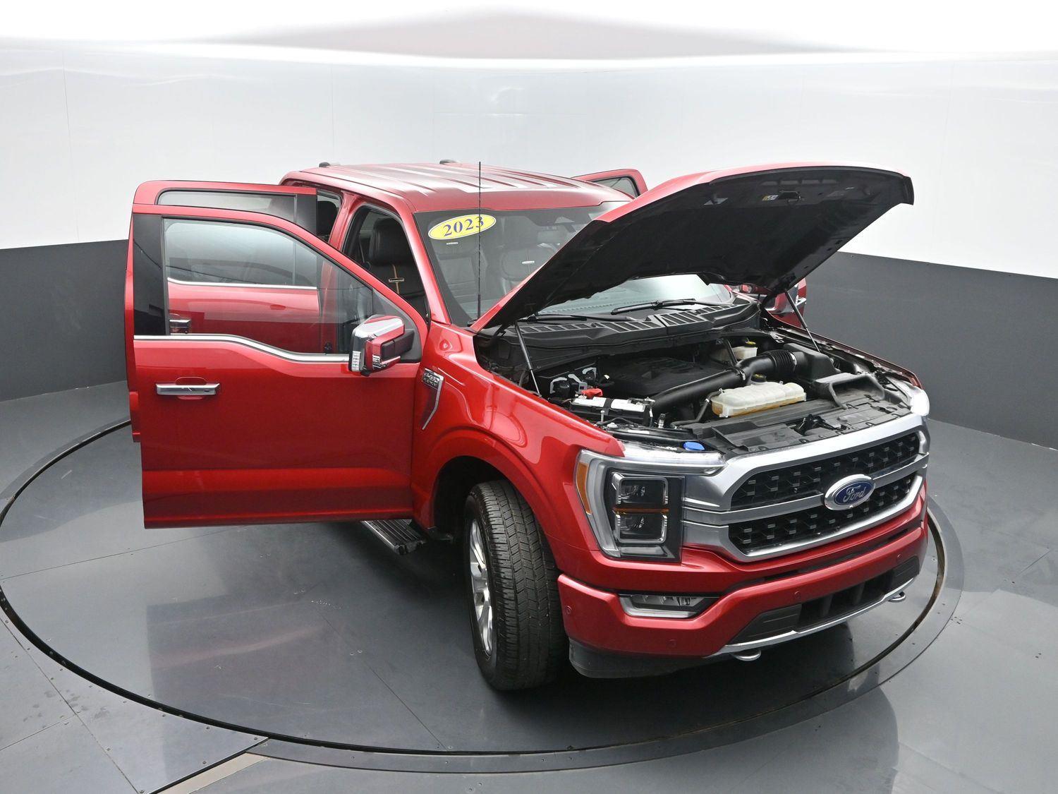 Used 2023 Rapid Red Metallic Tinted Clearcoat Ford Platinum image 51