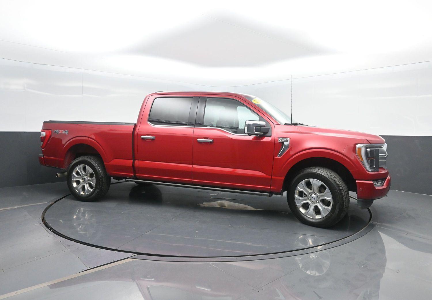 Used 2023 Rapid Red Metallic Tinted Clearcoat Ford Platinum image 3
