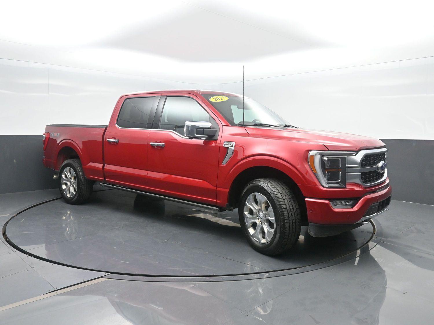 Used 2023 Rapid Red Metallic Tinted Clearcoat Ford Platinum image 4