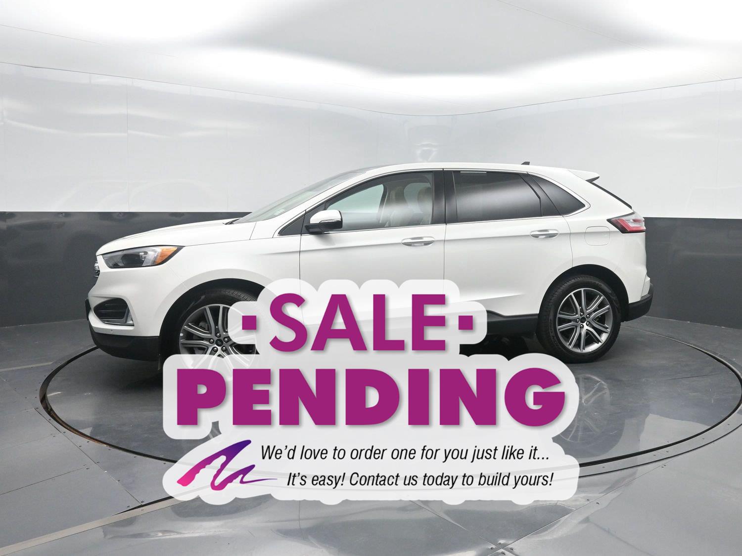 Star White Metallic Tri-Coat 2023 Ford Edge SUV / Crossover All-Wheel Drive 8-Speed Automatic