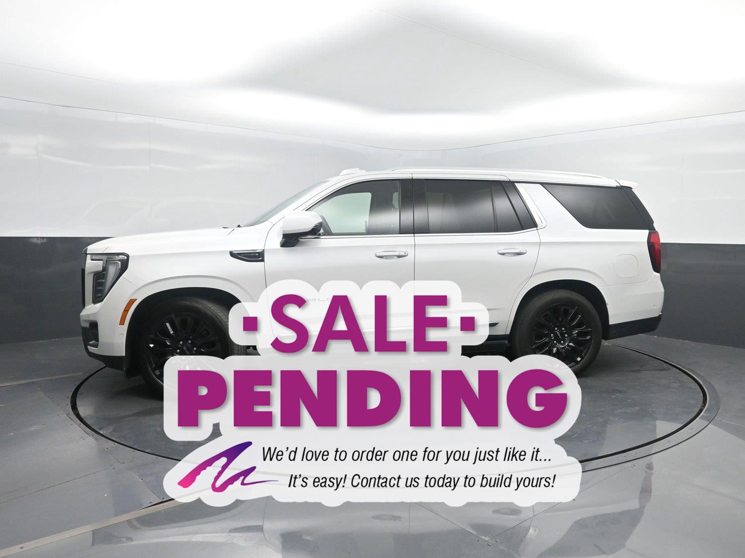 White Frost Tricoat 2025 GMC Yukon SUV / Crossover Four-Wheel Drive Automatic