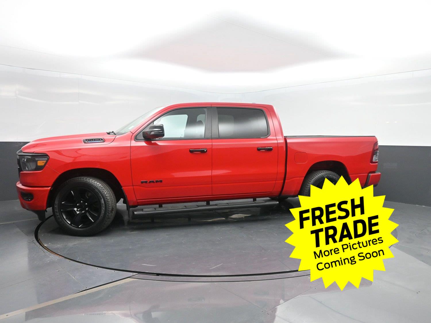 Flame Red Clearcoat 2023 RAM 1500 Pickup Truck Four-Wheel Drive 8-Speed Automatic