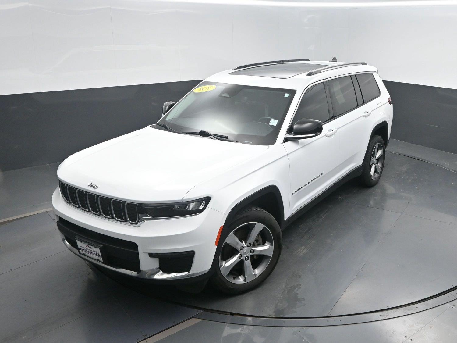 Used 2021 Bright White Clearcoat Jeep Limited image 39