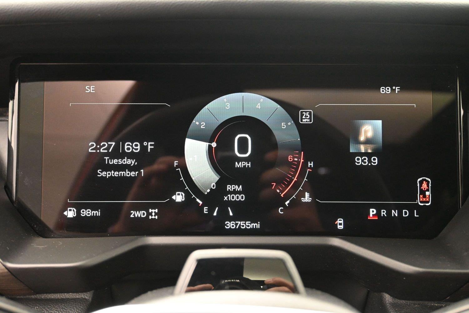 Used 2025 Volcanic Red Tintcoat GMC AWD Denali image 29