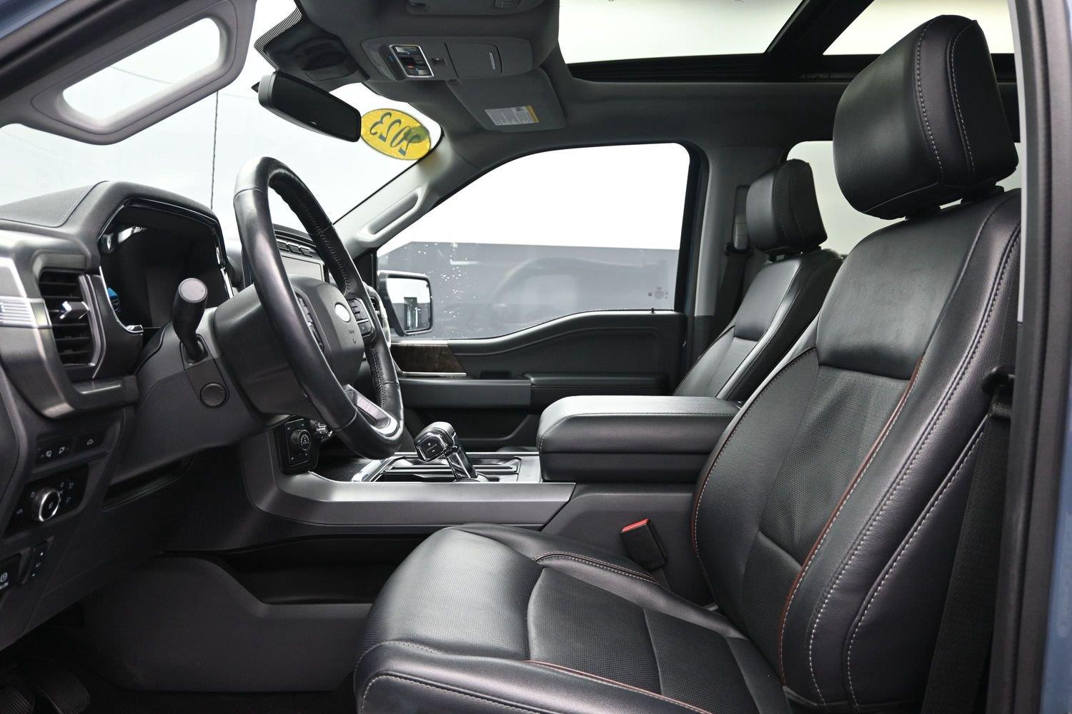 Used 2023 Azure Gray Metallic Tri-Coat Ford LARIAT image 26