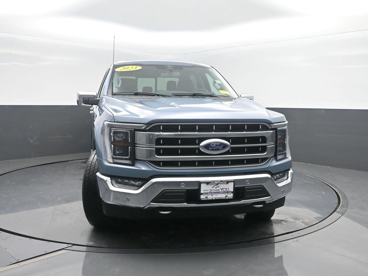 Used 2023 Azure Gray Metallic Tri-Coat Ford LARIAT image 49
