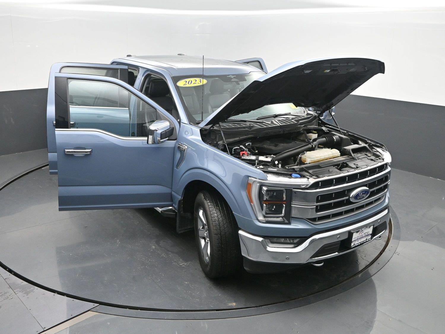 Used 2023 Azure Gray Metallic Tri-Coat Ford LARIAT image 52