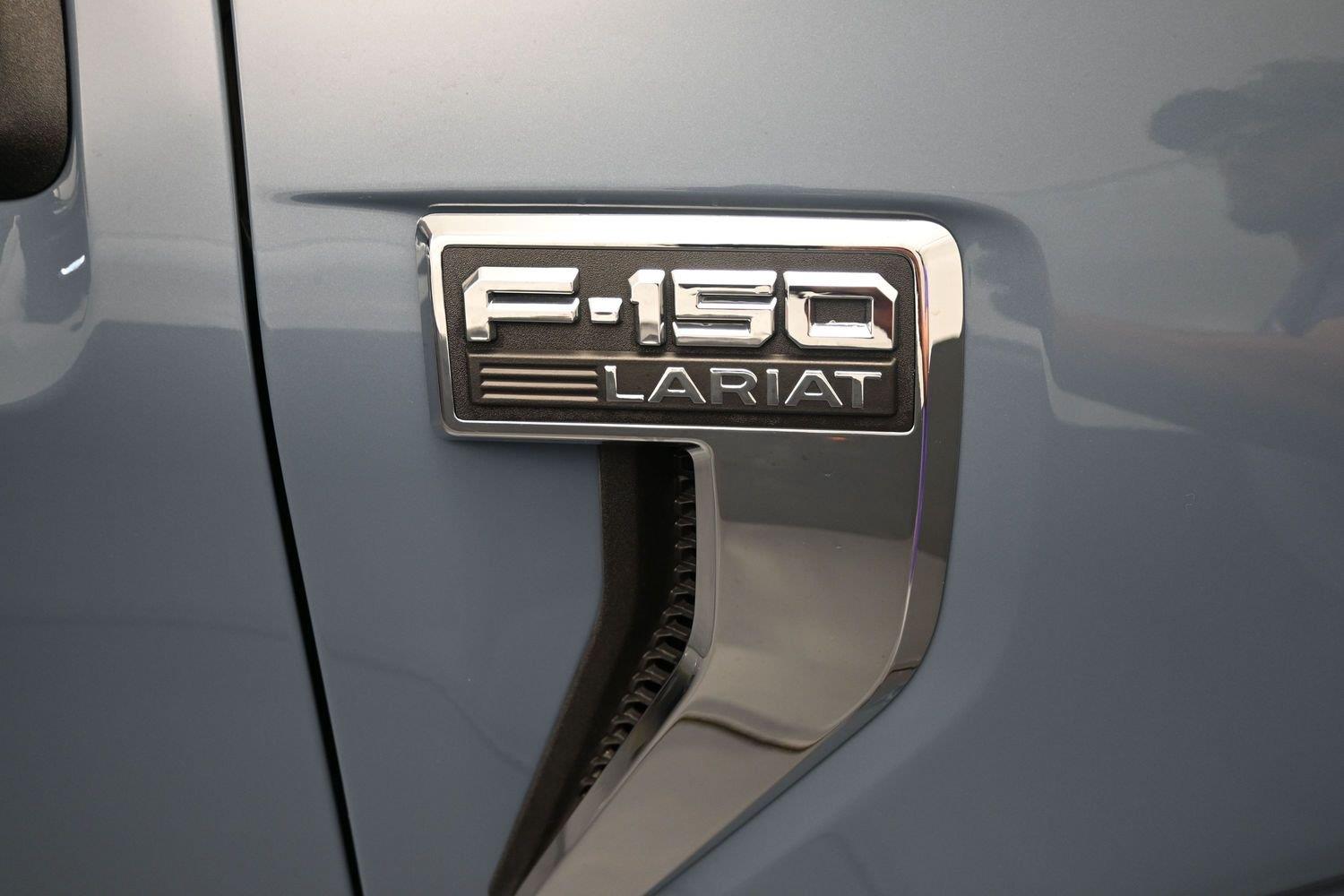 Used 2023 Azure Gray Metallic Tri-Coat Ford LARIAT image 6
