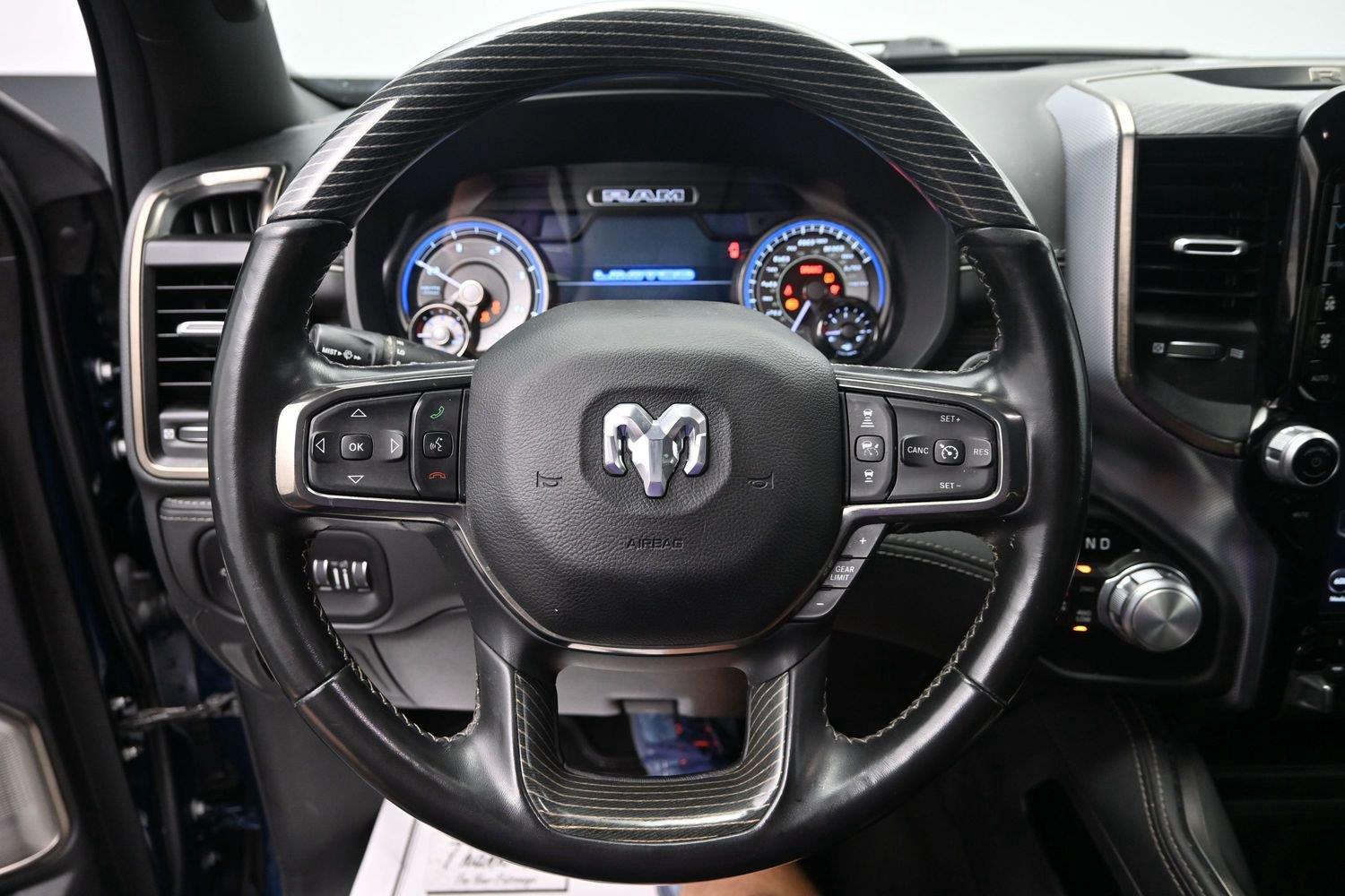 Used 2021 Patriot Blue Pearlcoat Ram Limited image 25