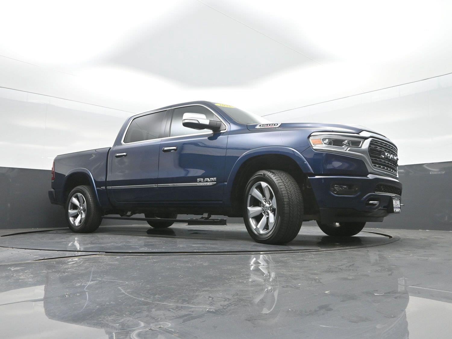 Used 2021 Patriot Blue Pearlcoat Ram Limited image 40