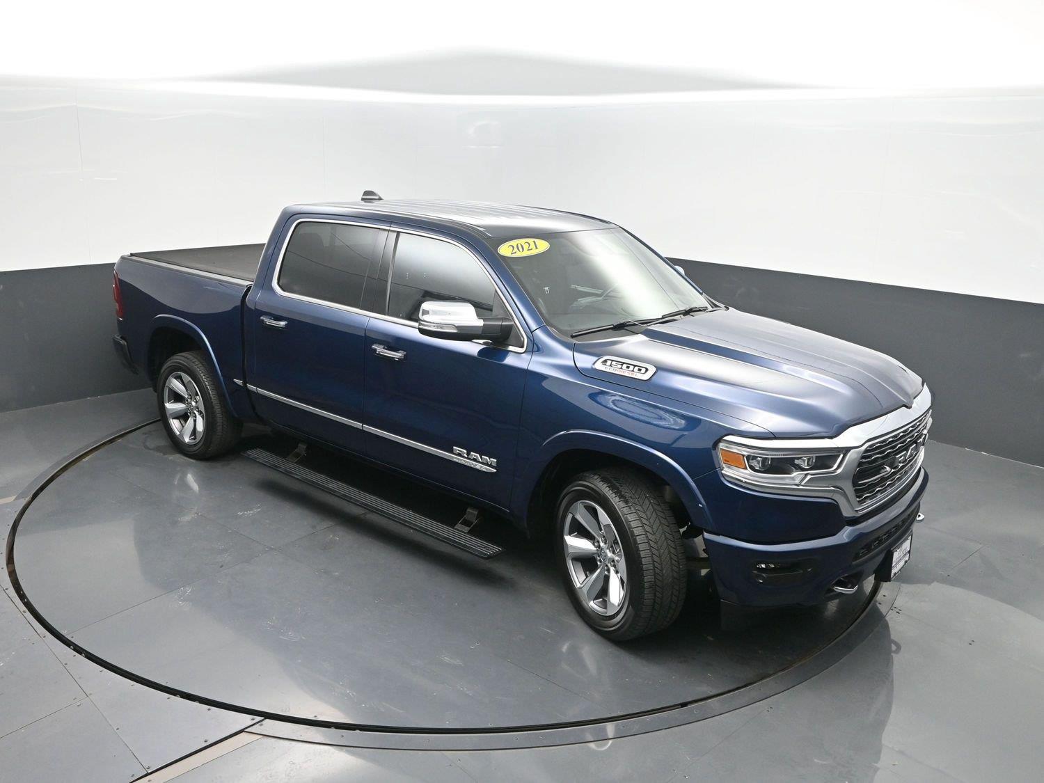Used 2021 Patriot Blue Pearlcoat Ram Limited image 44