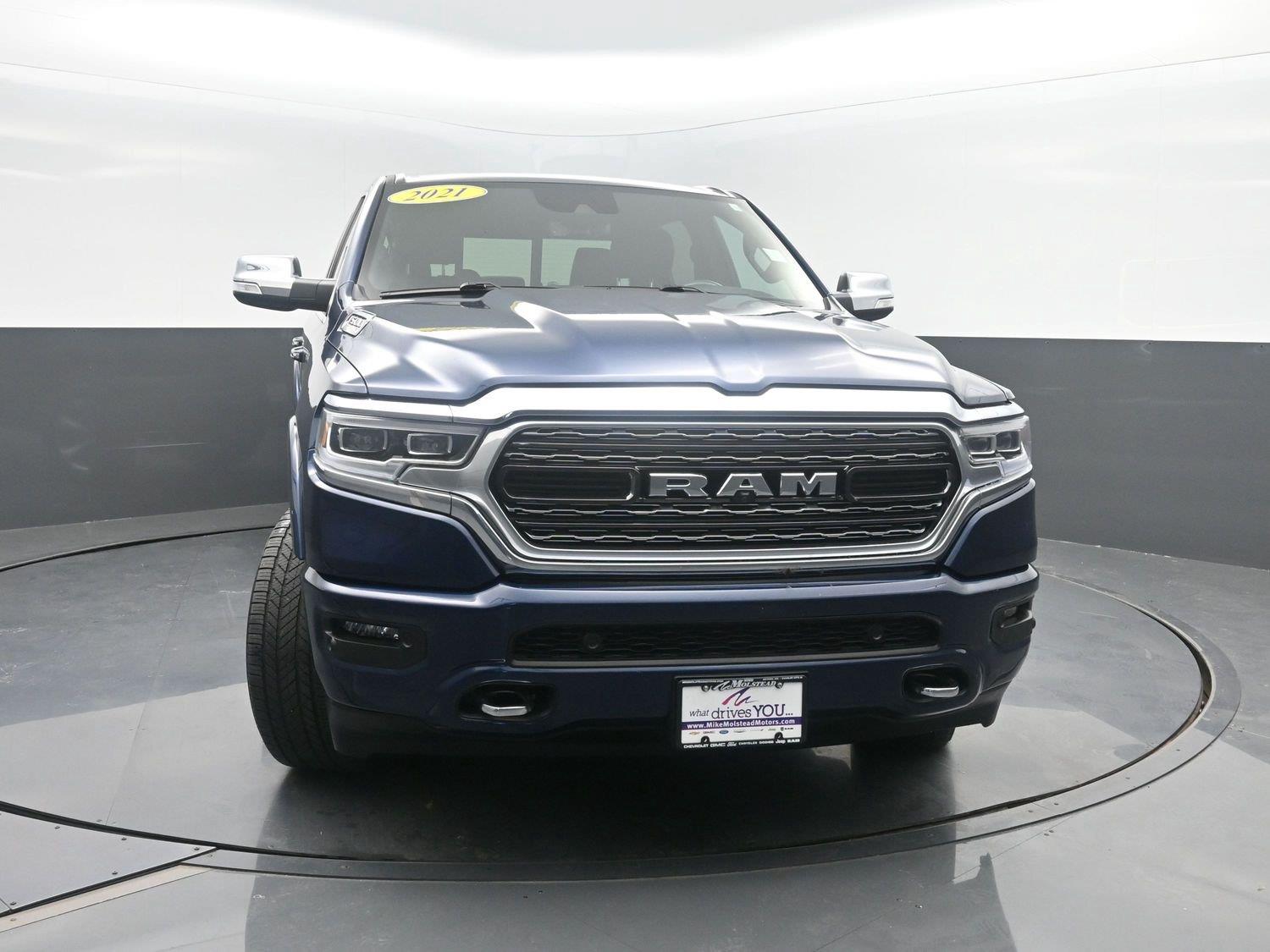 Used 2021 Patriot Blue Pearlcoat Ram Limited image 46