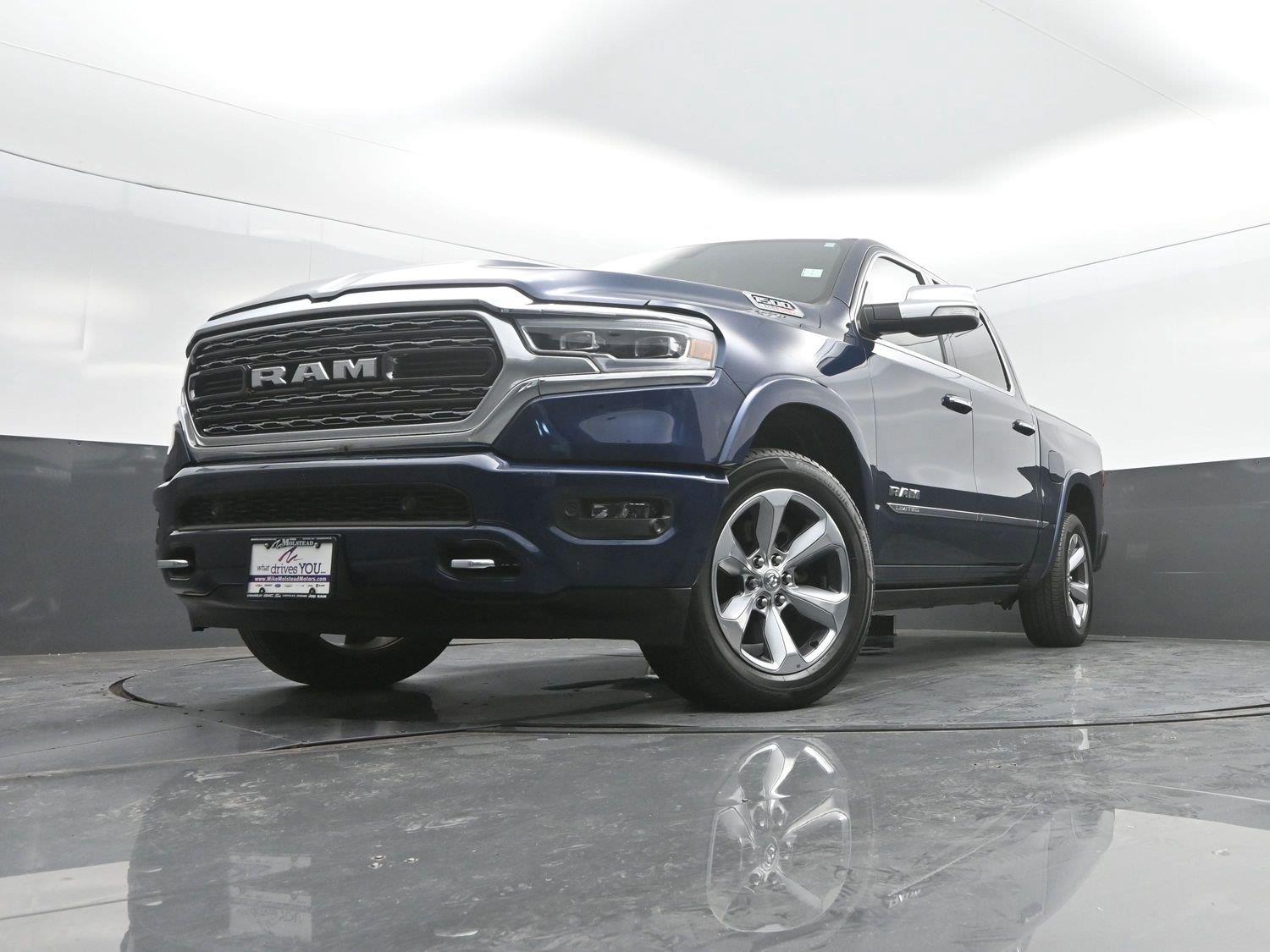 Used 2021 Patriot Blue Pearlcoat Ram Limited image 48