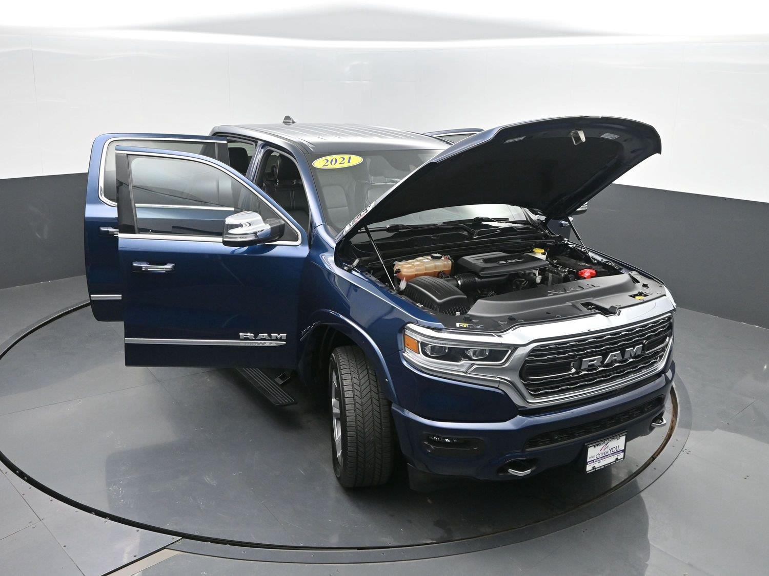 Used 2021 Patriot Blue Pearlcoat Ram Limited image 49