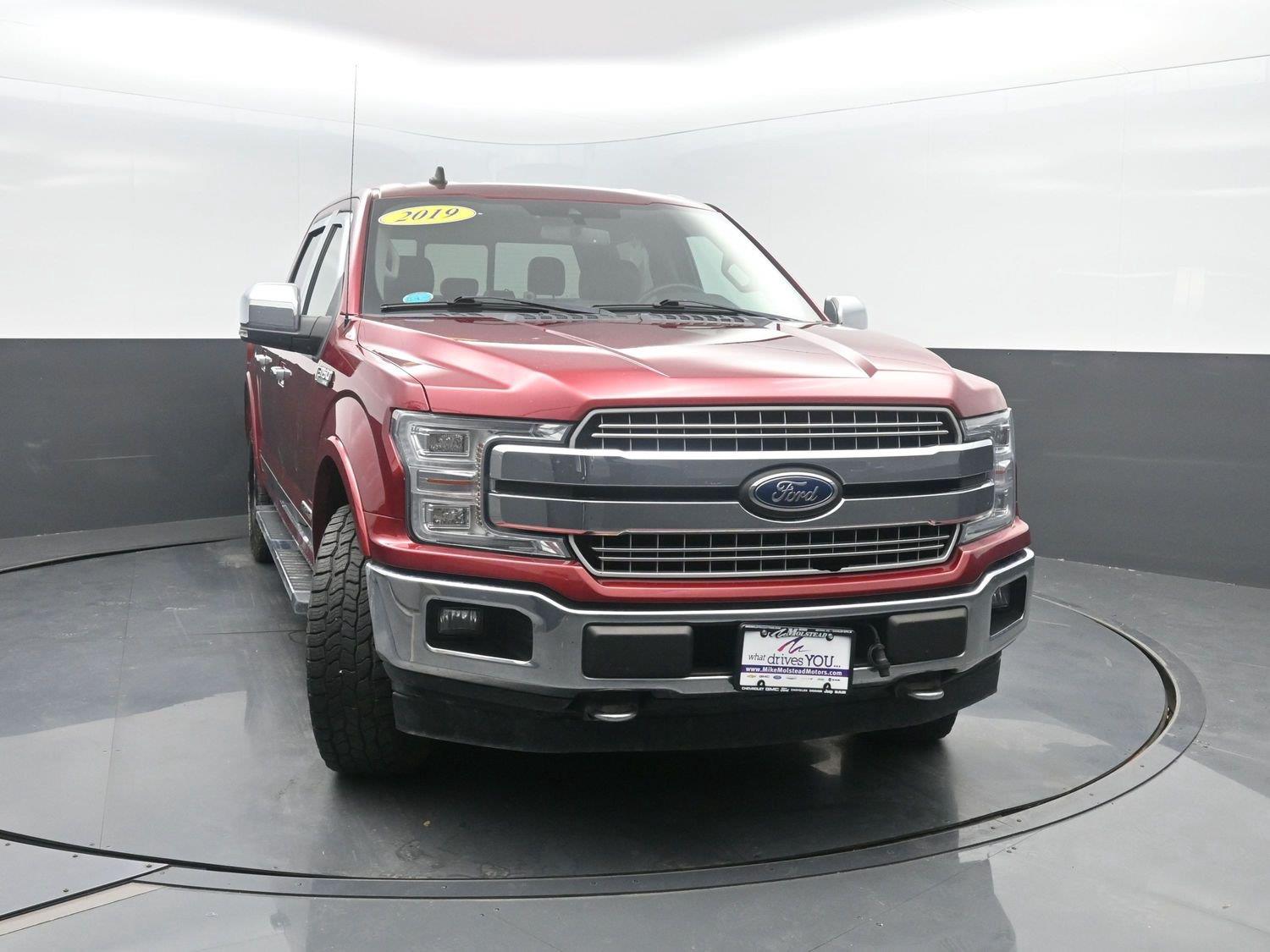 Used 2019 Ruby Red Metallic Tinted Clearcoat Ford LARIAT image 73