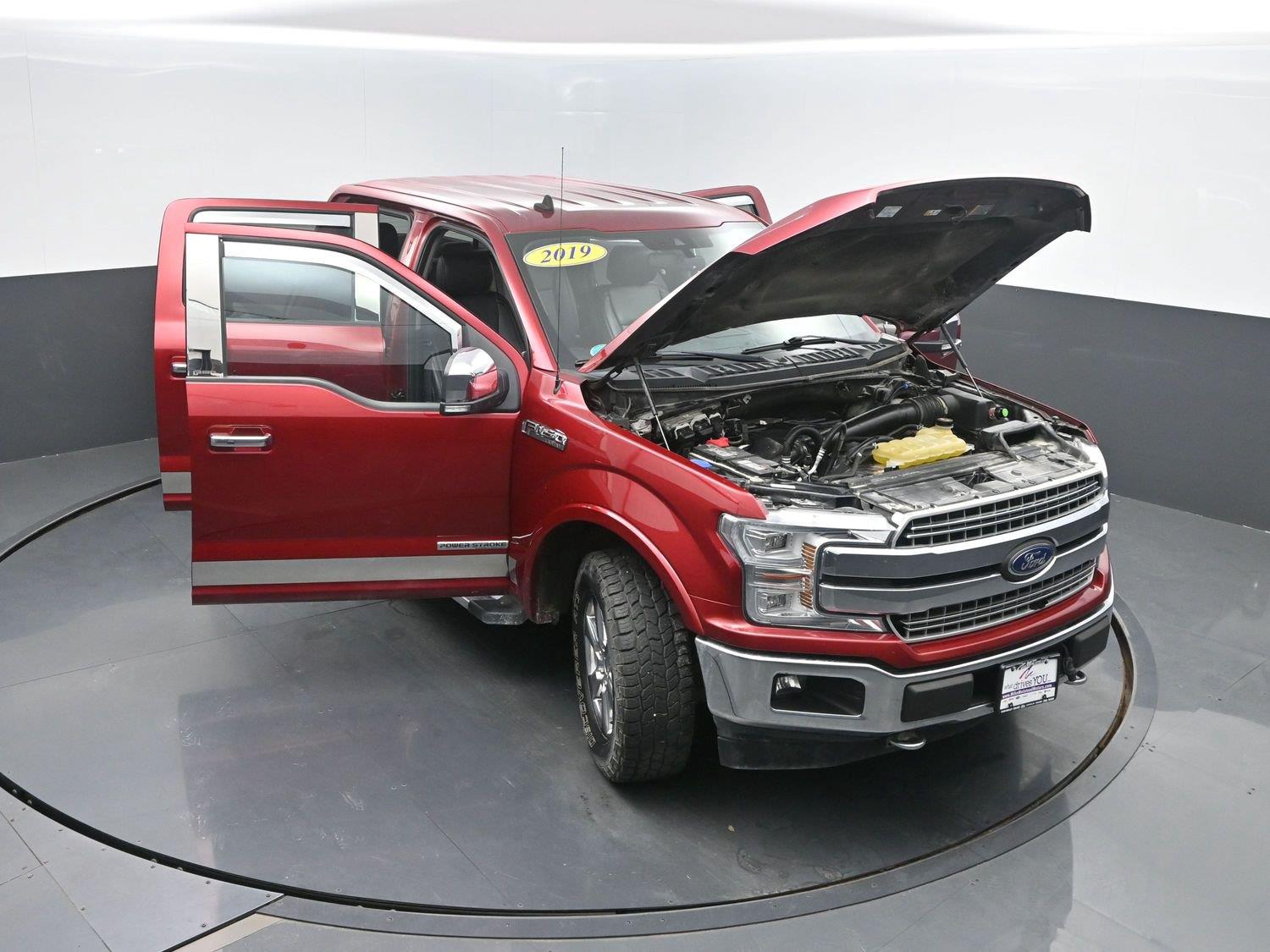 Used 2019 Ruby Red Metallic Tinted Clearcoat Ford LARIAT image 76