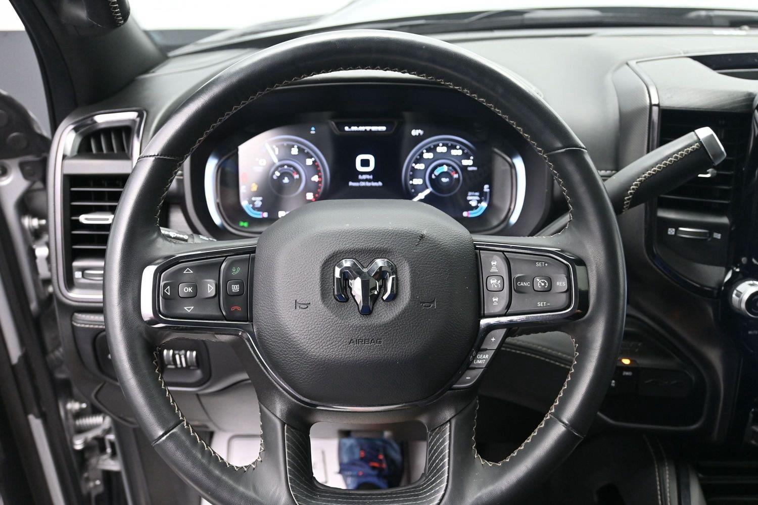 Used 2023 Billet Silver Metallic Clearcoat Ram Limited image 26