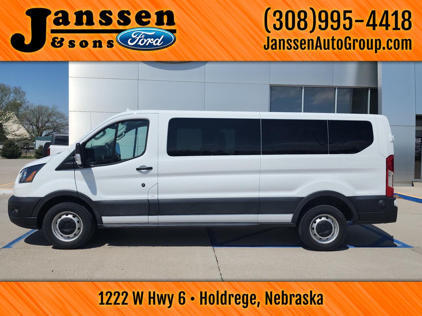 Oxford White 2020 Ford Transit Passenger 350 XL Low Roof LWB RWD with Sliding Passenger-Side Door Van Rear-Wheel Drive