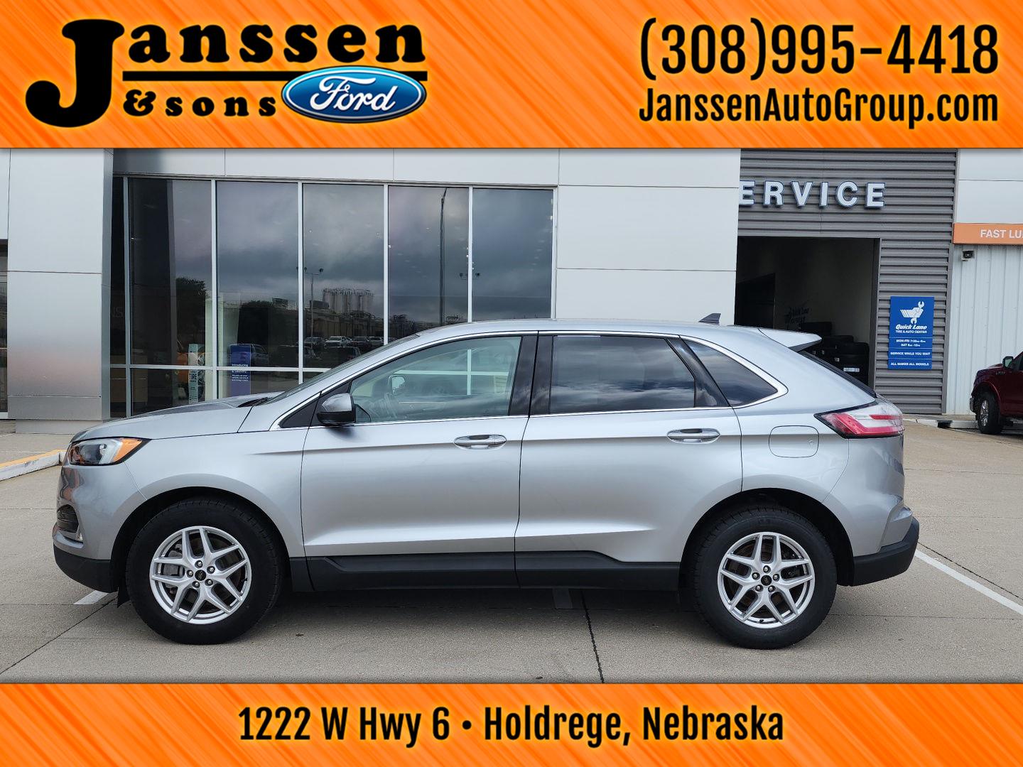 Iconic Silver Metallic 2023 Ford Edge SUV / Crossover All-Wheel Drive 8-Speed Automatic