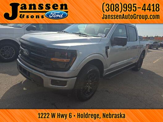 Iconic Silver Metallic 2024 Ford F-150 Pickup Truck Four-Wheel Drive Automatic