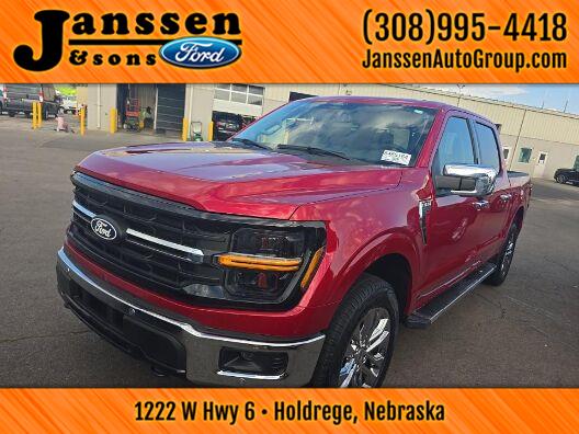 Rapid Red Metallic Tinted Clearcoat 2024 Ford F-150 Pickup Truck Four-Wheel Drive Automatic