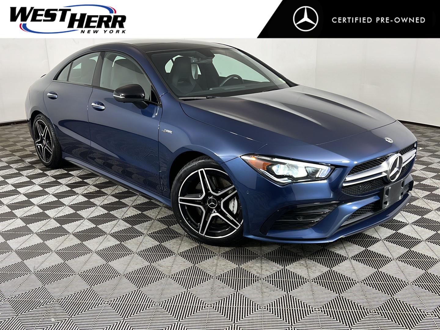 Denim Blue Metallic 2023 Mercedes-Benz CLA Coupe All-Wheel Drive Automatic