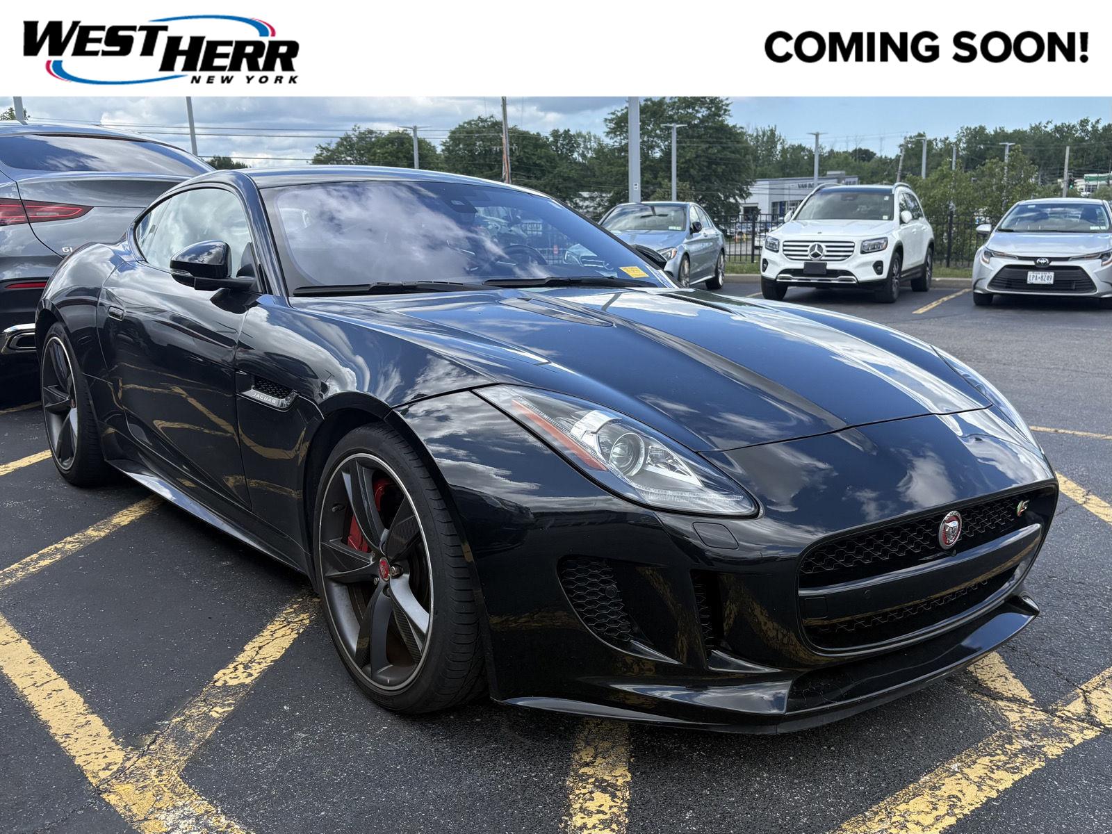 Ultimate Black Metallic 2017 Jaguar F-TYPE Coupe Rear-Wheel Drive Manual