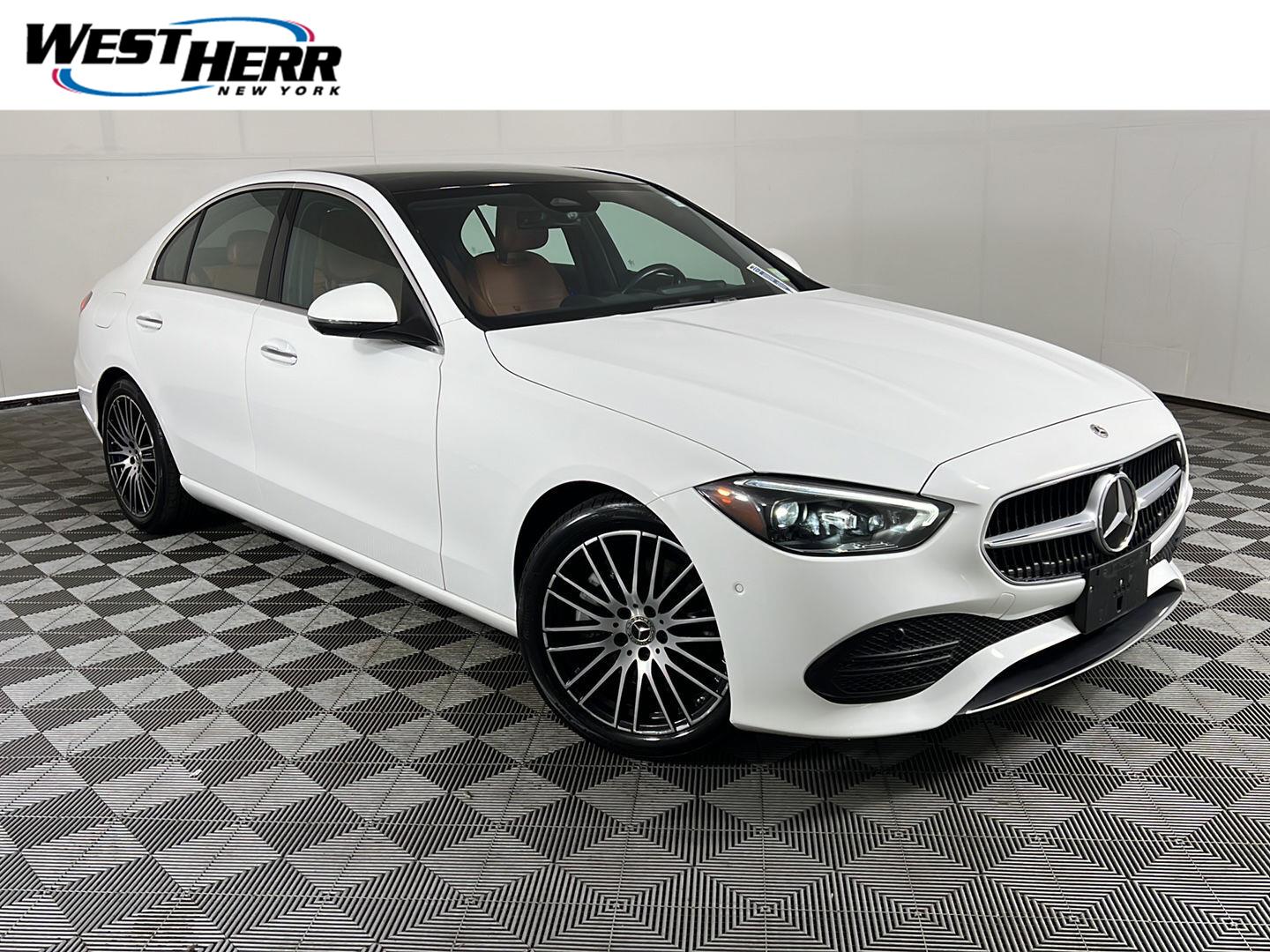 Polar White 2023 Mercedes-Benz C-Class Sedan All-Wheel Drive Automatic