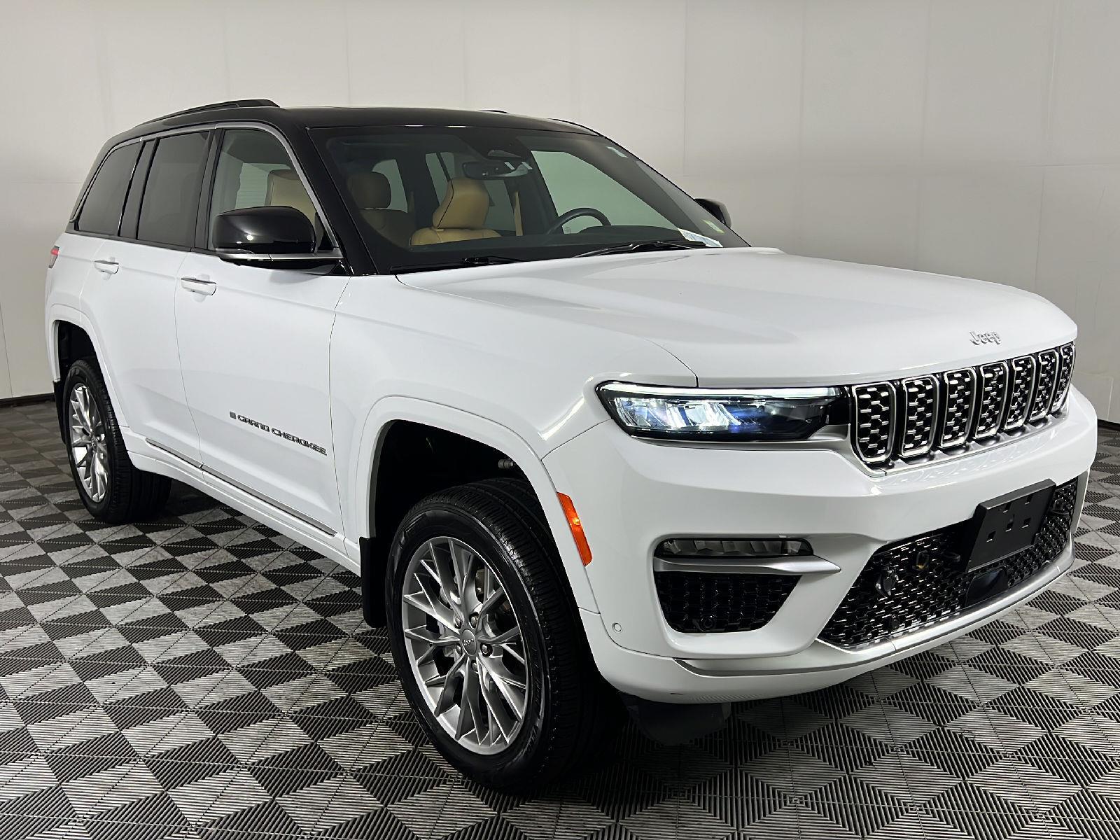 Used 2025 Bright White Clearcoat Jeep Summit image 8