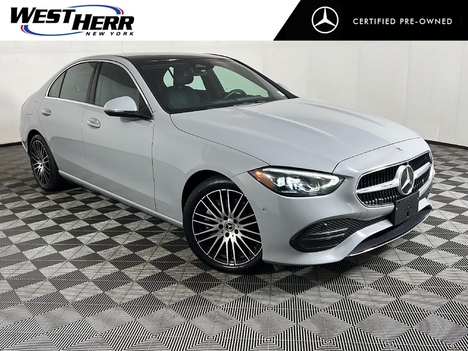 Gray (MANUFAKTUR Alpine Grey) 2026 Mercedes-Benz C-Class Sedan All-Wheel Drive Automatic